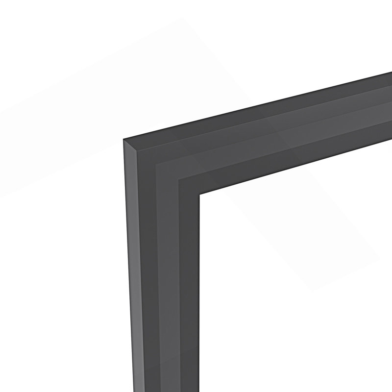 Miroir de salle de bain moderne, 36,05 po x 60,05 po , Noir