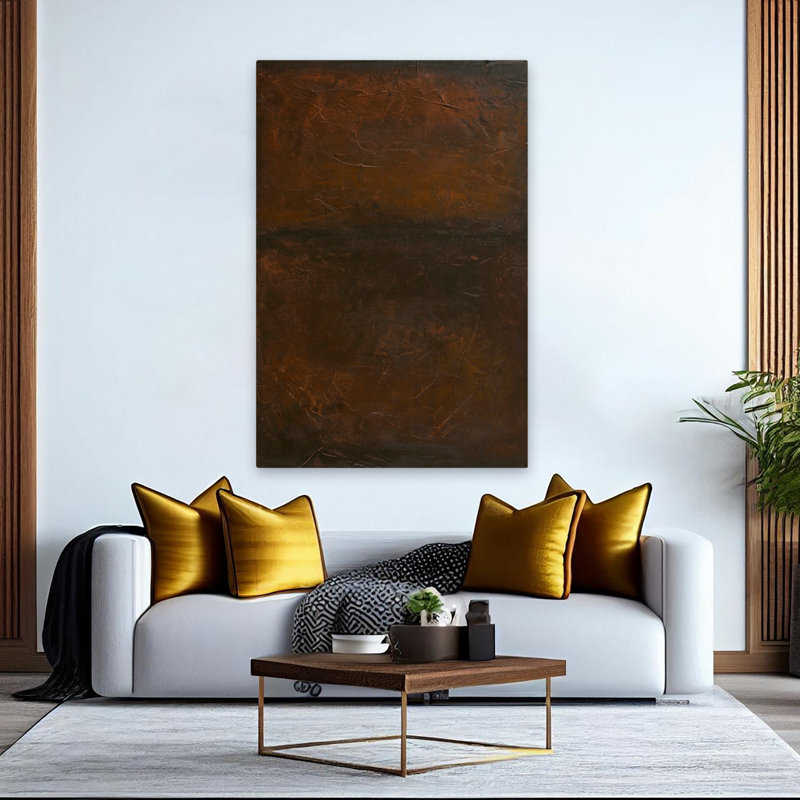 After Dark - Abstracts Brown Art, 60" H x 40" W