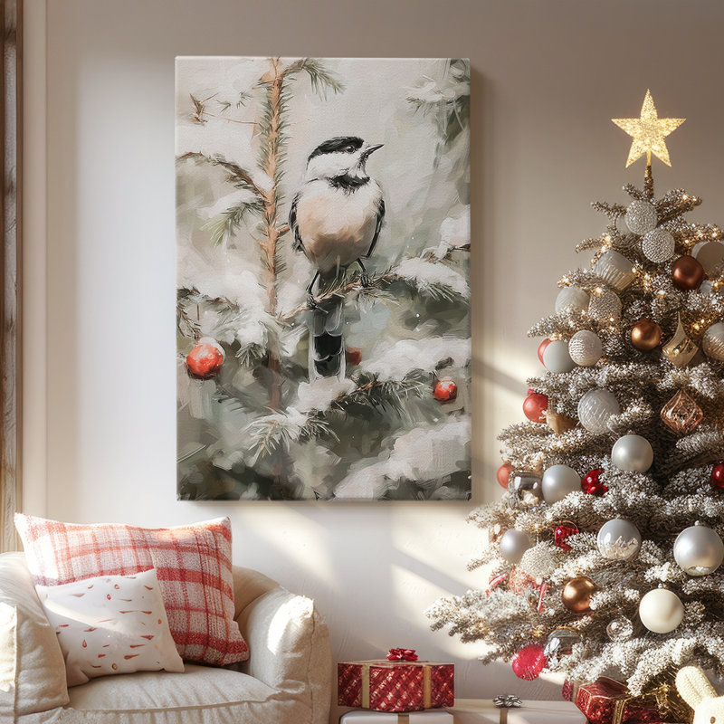 Toile tendue craie midwinter, H 18 po x l 12 po
