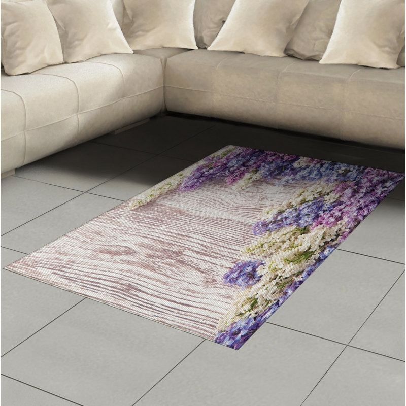 Rustic High Density Long Fiber Poly Threads Decorative Area Rug Carpet, Rectangle 4' x 5'8"