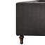 Chaise d'appoint grise avec coussin moelleux - complétant différents thèmes de décoration en mousse et en duvet offrant un confort optimal