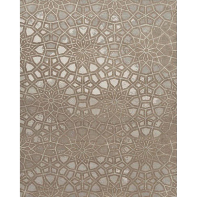 Tapis rectangulaire contemporain noué à la main