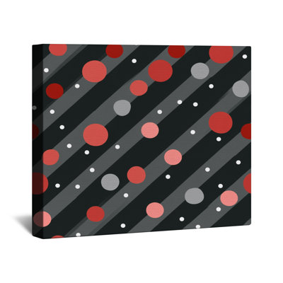 Polka Dots Canvas Gallery Wrap - Pattern Wall Decor in Many Sizes