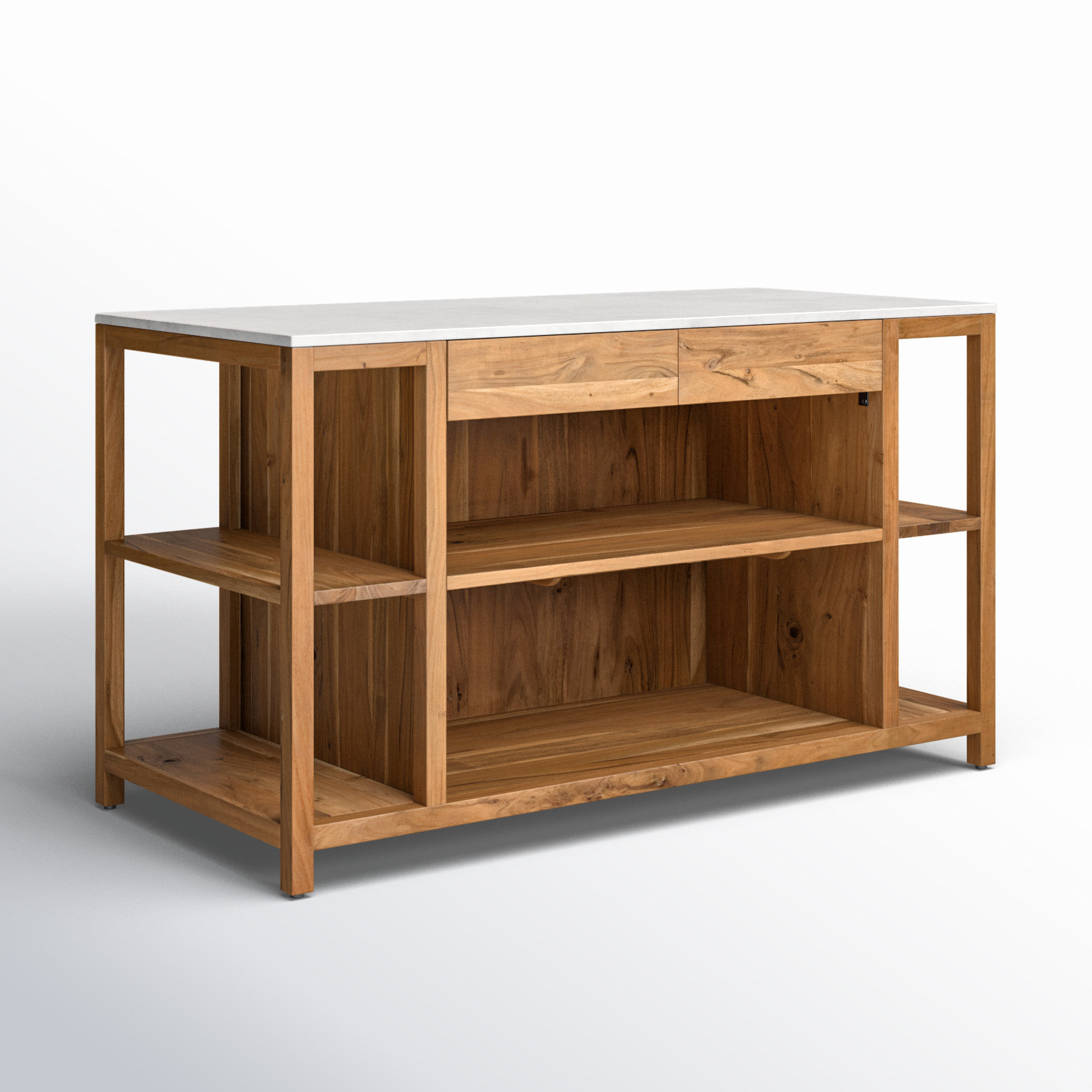 Alida Marble Top Kitchen Island