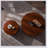 Round Wood Coffee Table – Handcrafted Relief, No Assembly – Compact Modern Table for Small Space Living Room/Apartment-328018488-328018470