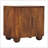 Solid Wood Solis Fluted Cabinet,Brown,2-Drawers
