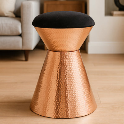 Thaler Stainless Steel Accent Stool