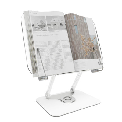 Book Reading Holder,360°rotating Base Book Holder for Reading Hands Free,cookbook Stand, Foldable Desktop Stand For Desk Kids,computer,textbook
