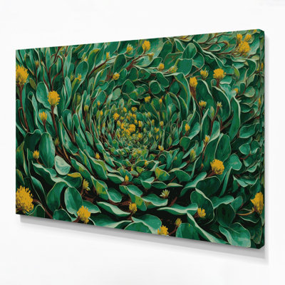 Art mural sur toile vert