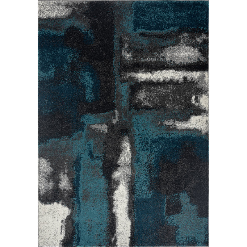 Tapis bleu Brees, Rectangle 7 pi 9 po x 9 pi 9 po