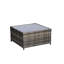 Mobilier de patio 6 pièces - Extérieur avec coussins de rétention de couleur, coussins et table en verre Weather For Garden, Backyard Conversation All Backyard, Garden-1287271663