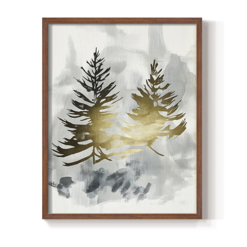 Reproduction encadrée - bois massif, H 15 po x l 12 po, Noyer