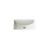 Ladena® Finish Vitreous China Rectangular Undermount Bathroom Sink with Overflow