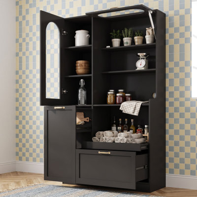 Armoire de rangement avec tiroir et tablettes ajustables