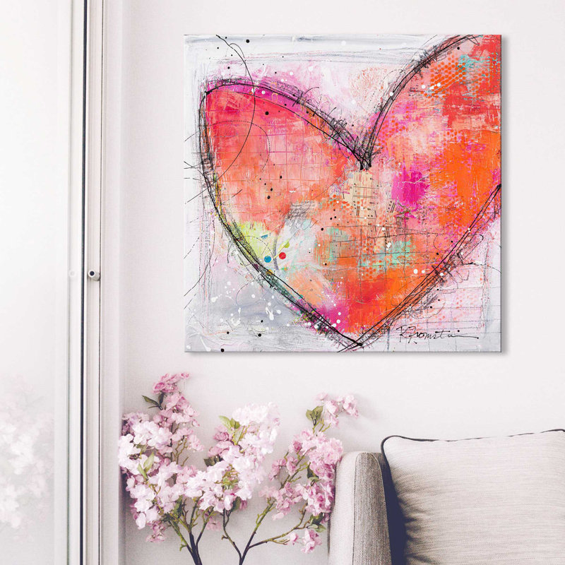 «Have a Heart» par Ruth Fromstein, impression sur toile, Toile tendue, H 18 po x l 18 po x P 1 po