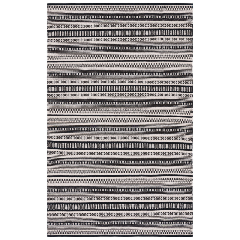 Annia Flat Weave Cotton Southwestern Rug, Rectangle 5' x 8'