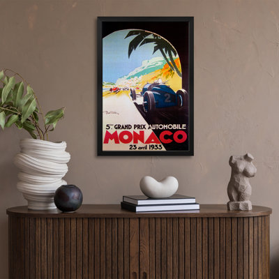 Affiche «Grandprix Automobile Monaco» 1933 par Vintage Apple Collection