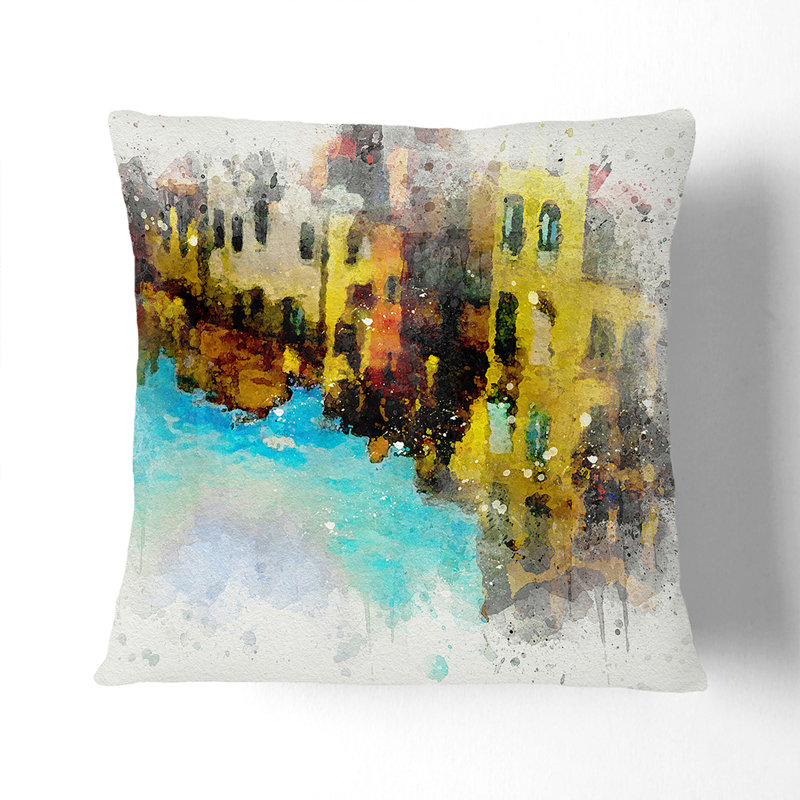 Square Throw Cushion, 55cm H x 55cm W x 20cm D, White