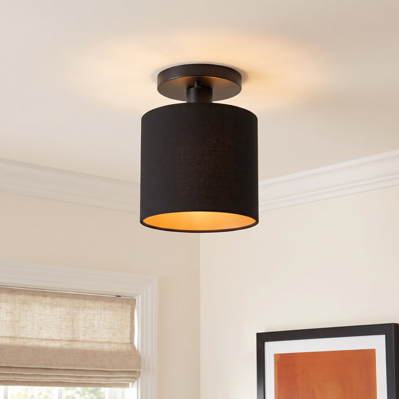 Saskia Fabric Semi Flush Mount