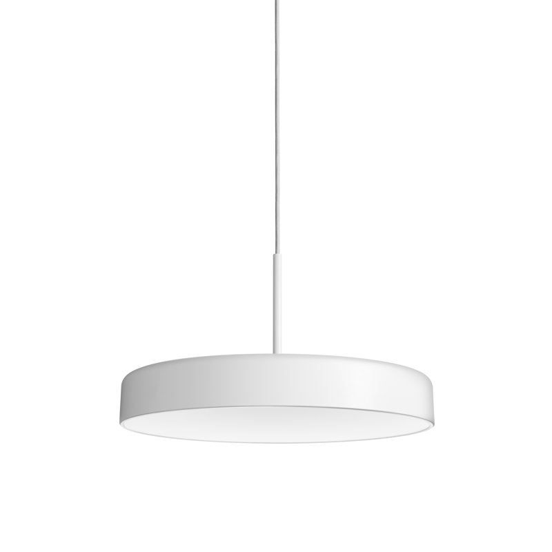 Luminaire suspendu Bobber, Blanc, H 11 po x l 20 po x P 20 po
