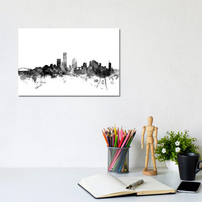 Milwaukee, Wisconsin In Black & White by Michael Tompsett - Wrapped Canvas Gallery-Wrapped Canvas Giclée