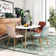 Conerly Oval 27.6" Dining Table Mid-century Kitchen Table with Wood Tube Oval top for Home Office