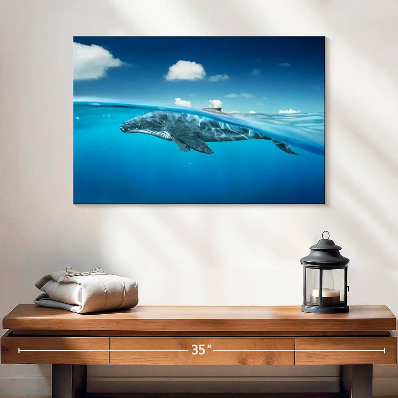 Brampt Whale Below The Surface, 16'' H x 24'' W
