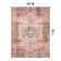 Griffey Vintage Boho Machine Washable Red/Blue Non-Slip Backing Area Rug