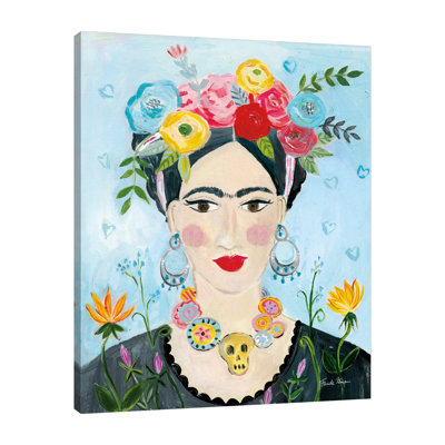 «Homage To Frida II», toile tendue par Farida Zaman