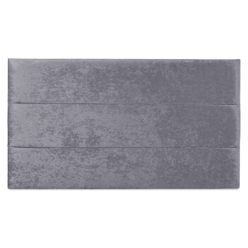 Franciose Upholstered Velvet Headboard, Kingsize (5'), Charcoal
