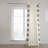 Gilded Medallion Solid Cotton Light Filtering Bordered  Curtains - Single Panel-1870631645
