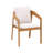 Outdoor Stackable Dining Armchair With Cushions