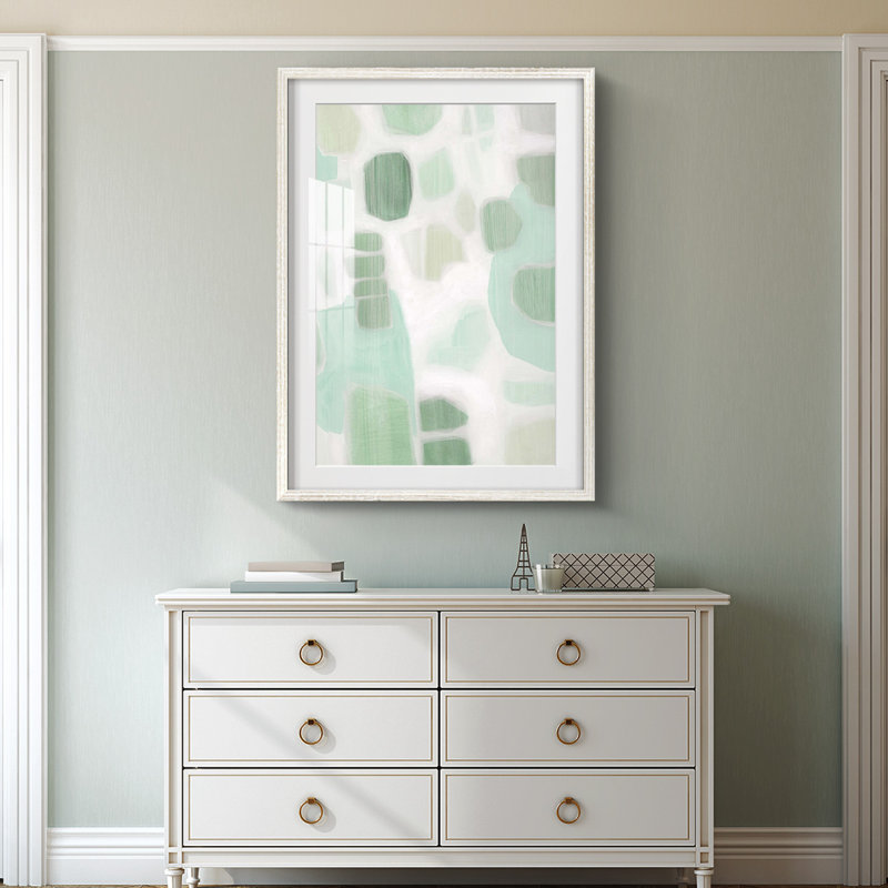 River Shapes I -Framed Print, 19.5" H x 16.5" W