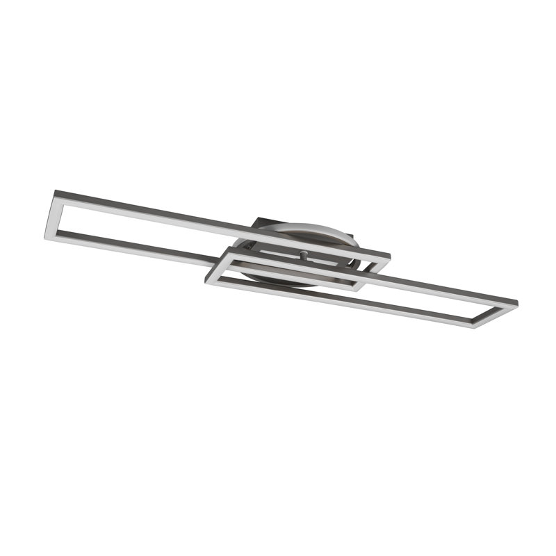 Ajayceon 1-Light 90.5cm LED Flush Mount, Nickel