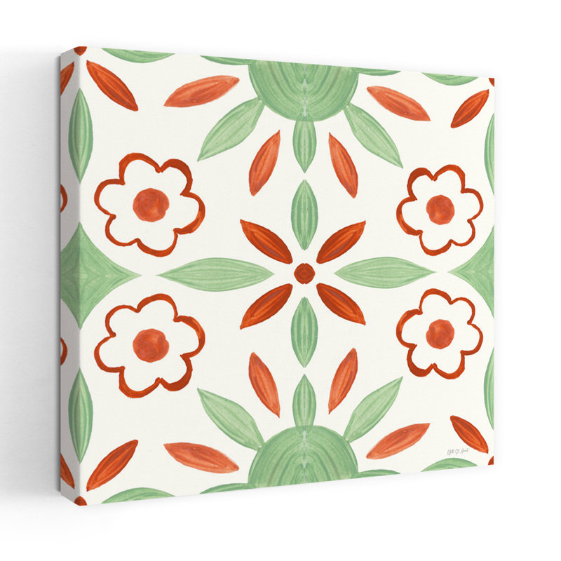 Motif géométrique contemporain Southwest Tile Iv, H 24 po x l 24 po