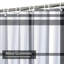 Rideau de douche diagonale monochrome noir et blanc avec 12 crochets-1384136165