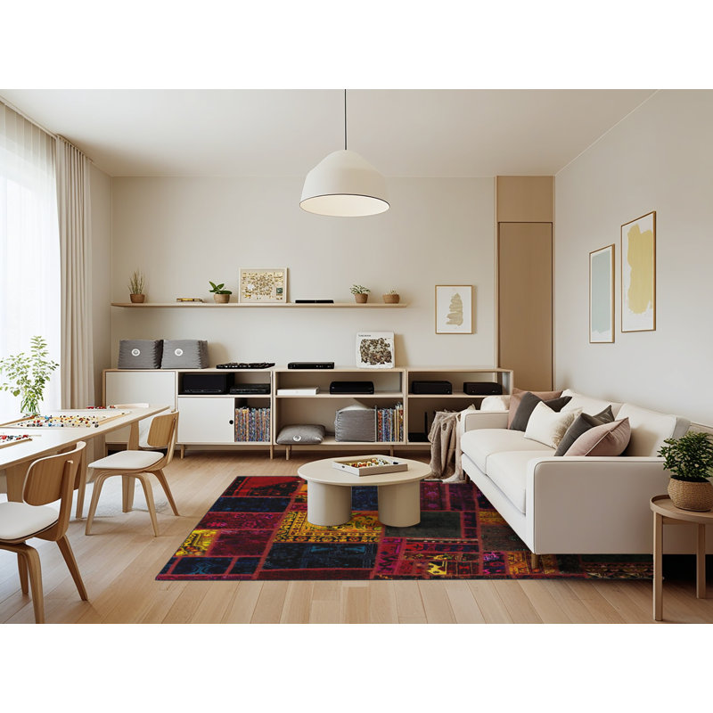 Abstract Indoor Rug, Rectangle 7' x 9'
