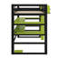 Structure de bureau polyvalente combinant un bureau, un support latéral d'organisation, des tablettes à plusieurs compartiments et une bande lumineuse RVB programmable-309062427