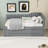 Upholstered Daybed with Trundle and 1 Drawer-182853727-182853720