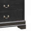 Commode à tiroirs, coffre de rangement traditionnel noir charmant