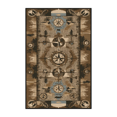 Washable Orienteering Sports Area Rug