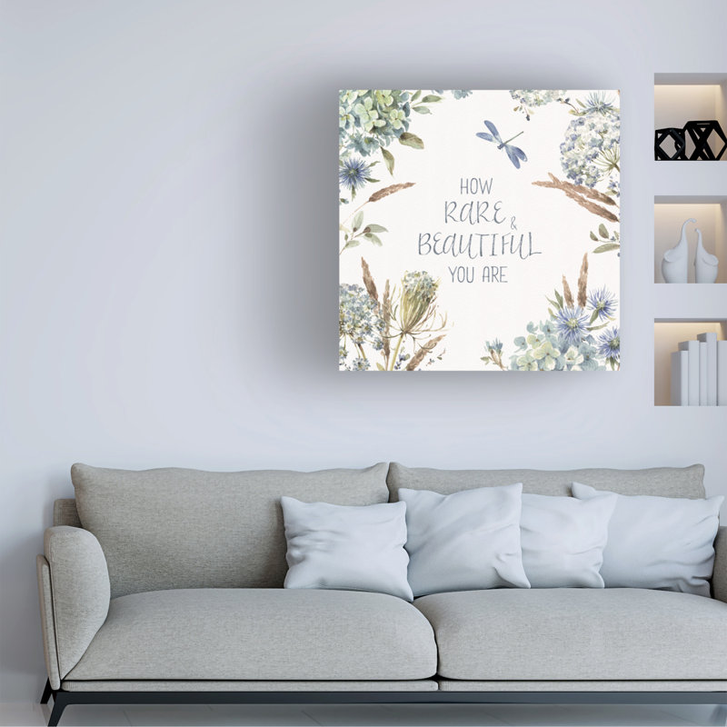 «Bohemian Blue 10» par Lisa Audit - reproduction d'art textuel sur toile tendue, H 35 po x l 35 po x p 2 po