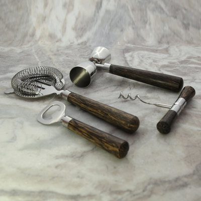 Alizette Gold Brass Stainless Steel Bar Tool