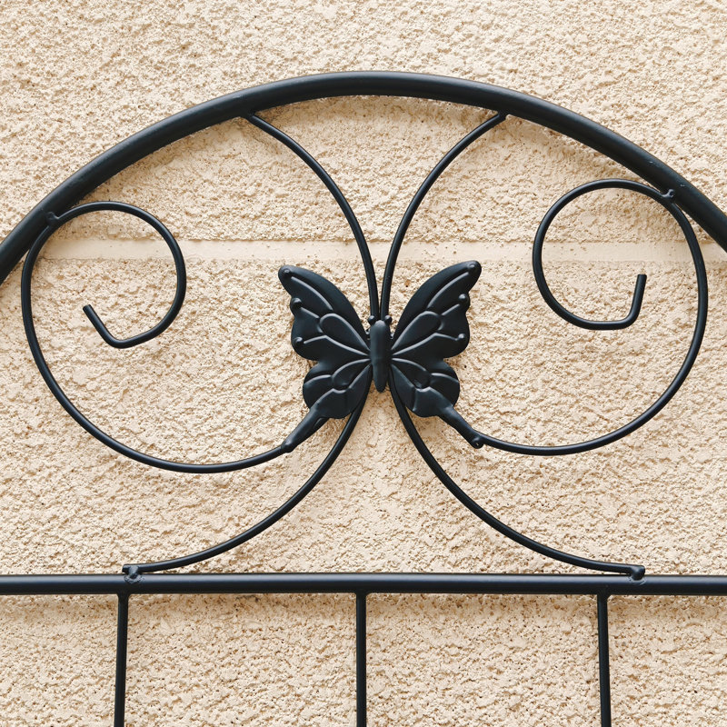 Ensemble de 2 treillis de jardin antirouille en métal 19,7 po, H 71 po x l 19,7 po x P 1 po