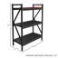 Étagère à livres à 3 niveaux avec finition texturée en fibre de carbone (noir) L 25,25 po x l 11,75 po x H 33,5 po Lavish Home