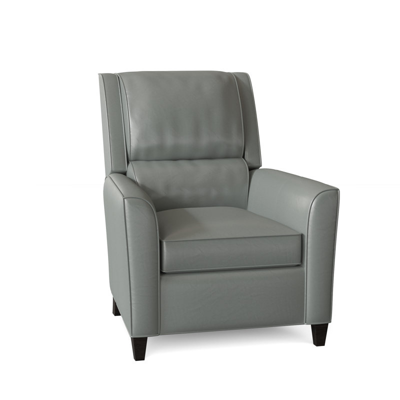 Roswell Recliner, Cobblestone, Aline Fumo Genuine Leather, Manual