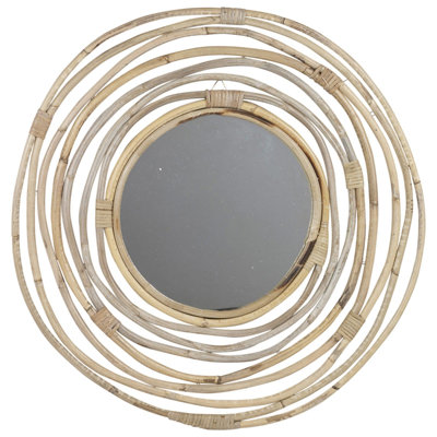 Gelston Wood Flat Wall Mirror