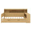 Versatile Wooden Daybed With Trundle Storage Shelves And Integrated Study Desk-1326788360-1326788359