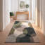 Tapis Vale2 Modern Circles géométrique vert gris blanc, lavable à la machine, antidérapant, à poils courts, pour l'intérieur et l'extérieur, adapté aux animaux domestiques, idéal pour le salon, la chambre, la salle à manger, l'entrée, le corridor ou le bureau.-794917636
