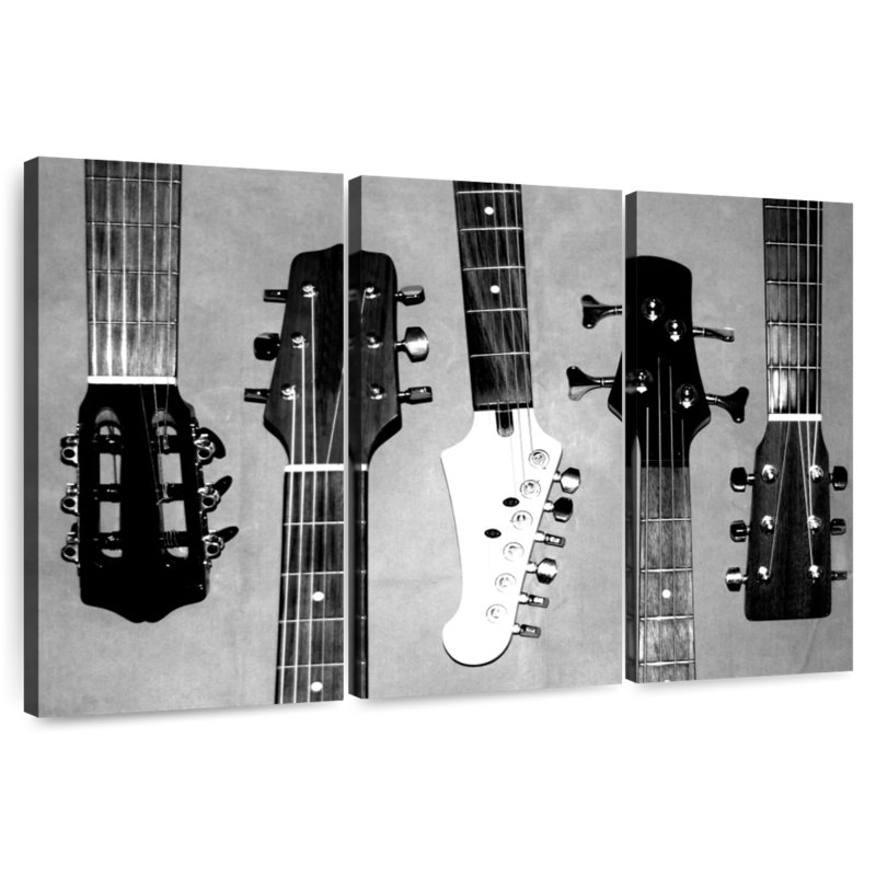 Abarca Guitar Head I, 24" H x 38" W